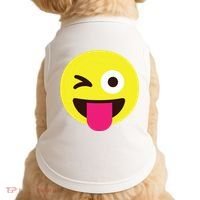 Emoticon Winking Face With Stuckout Tongue And Winking Eye Doggie Tank thumb 0