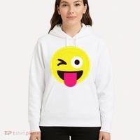 Emoticon Winking Face With Stuckout Tongue And Winking Eye Hoodie thumb 5