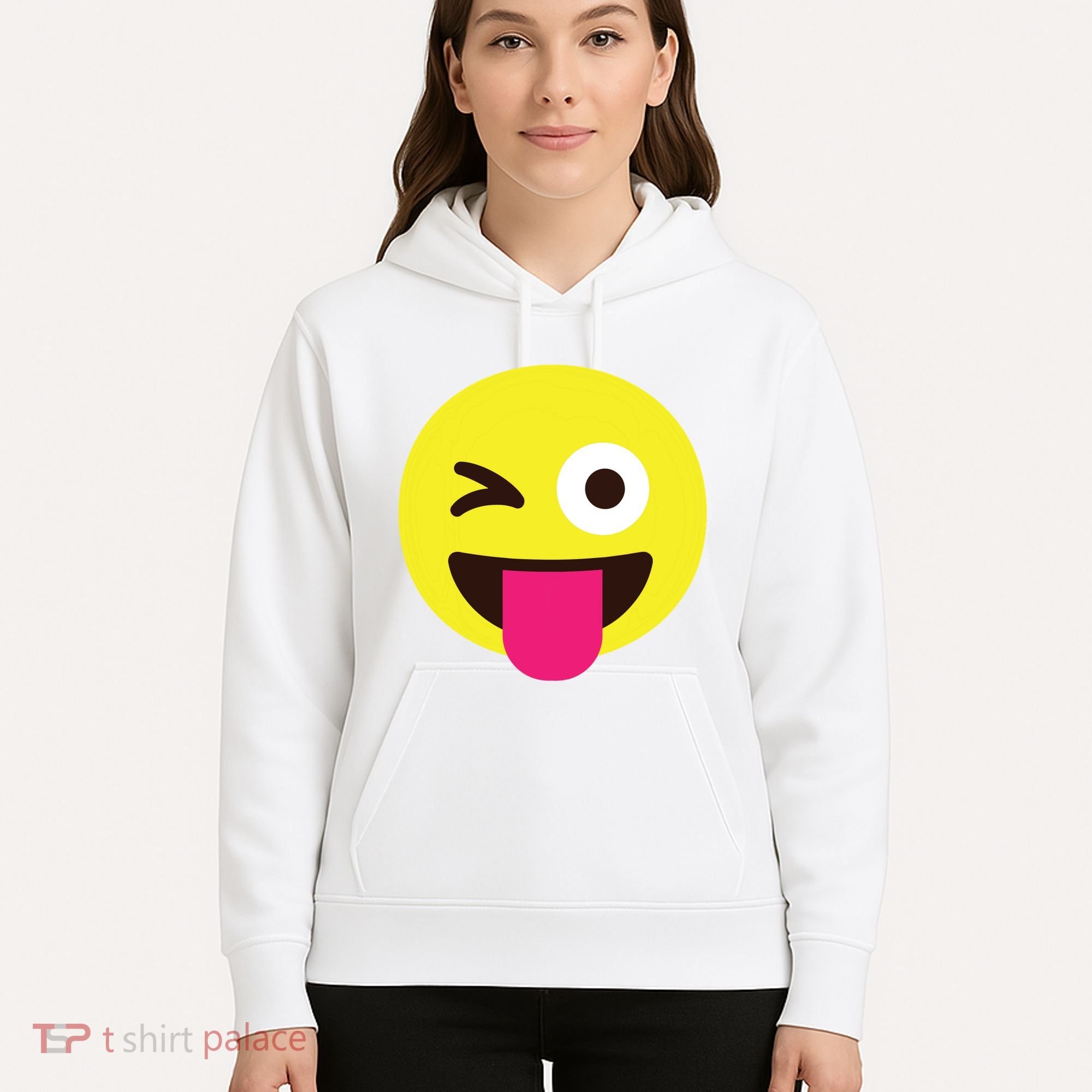 Emoticon Winking Face With Stuckout Tongue And Winking Eye Hoodie