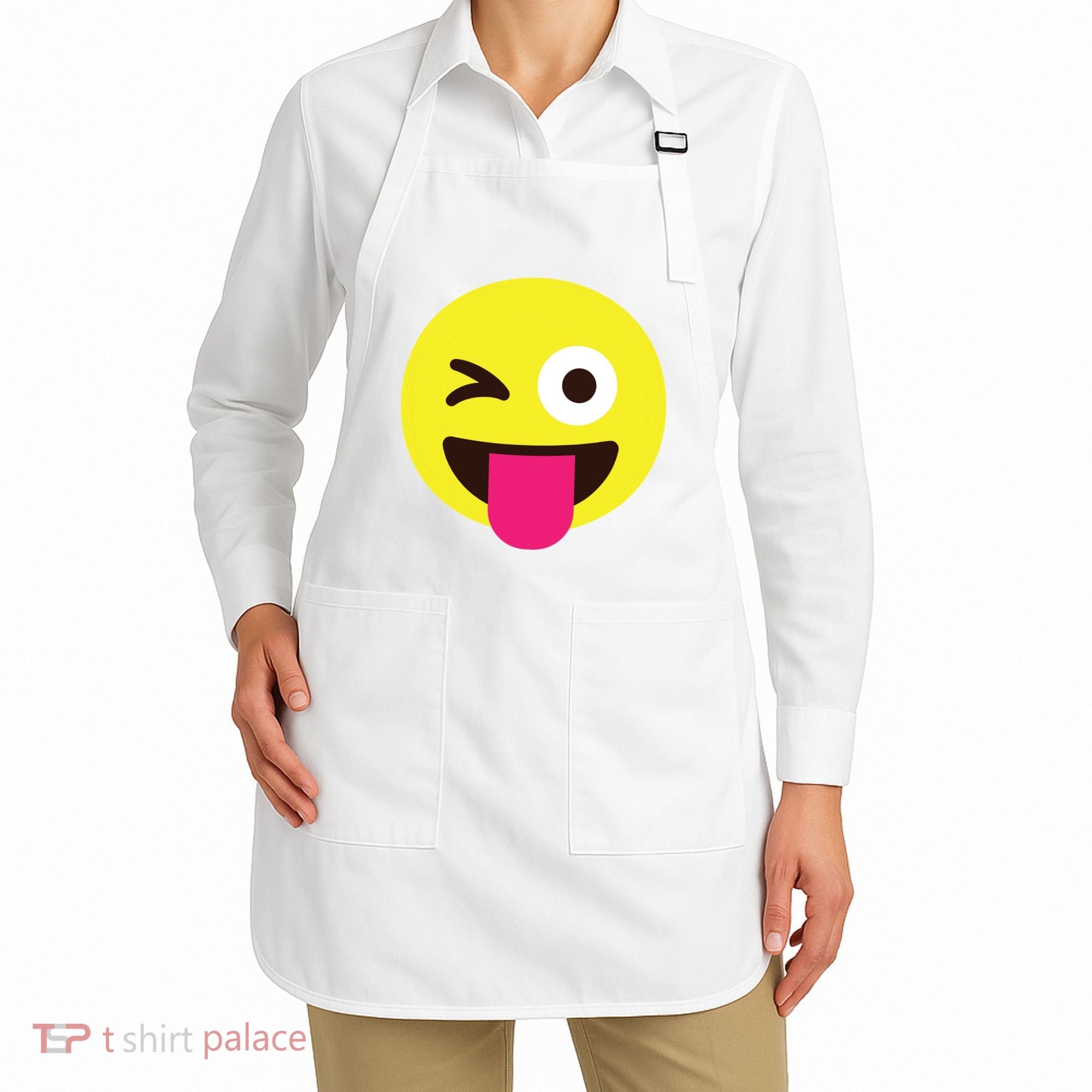 Emoticon Winking Face With Stuckout Tongue And Winking Eye Apron