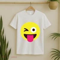 Emoticon Winking Face With Stuckout Tongue And Winking Eye T-Shirt thumb 2