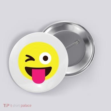Emoticon Winking Face With Stuckout Tongue And Winking Eye Button