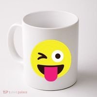 Emoticon Winking Face With Stuckout Tongue And Winking Eye Coffee Mug thumb 0