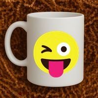 Emoticon Winking Face With Stuckout Tongue And Winking Eye Coffee Mug thumb 2