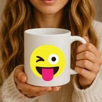 Emoticon Winking Face With Stuckout Tongue And Winking Eye Coffee Mug thumb 3