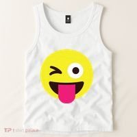 Emoticon Winking Face With Stuckout Tongue And Winking Eye Tank Top thumb 2