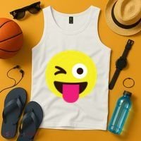 Emoticon Winking Face With Stuckout Tongue And Winking Eye Tank Top thumb 4