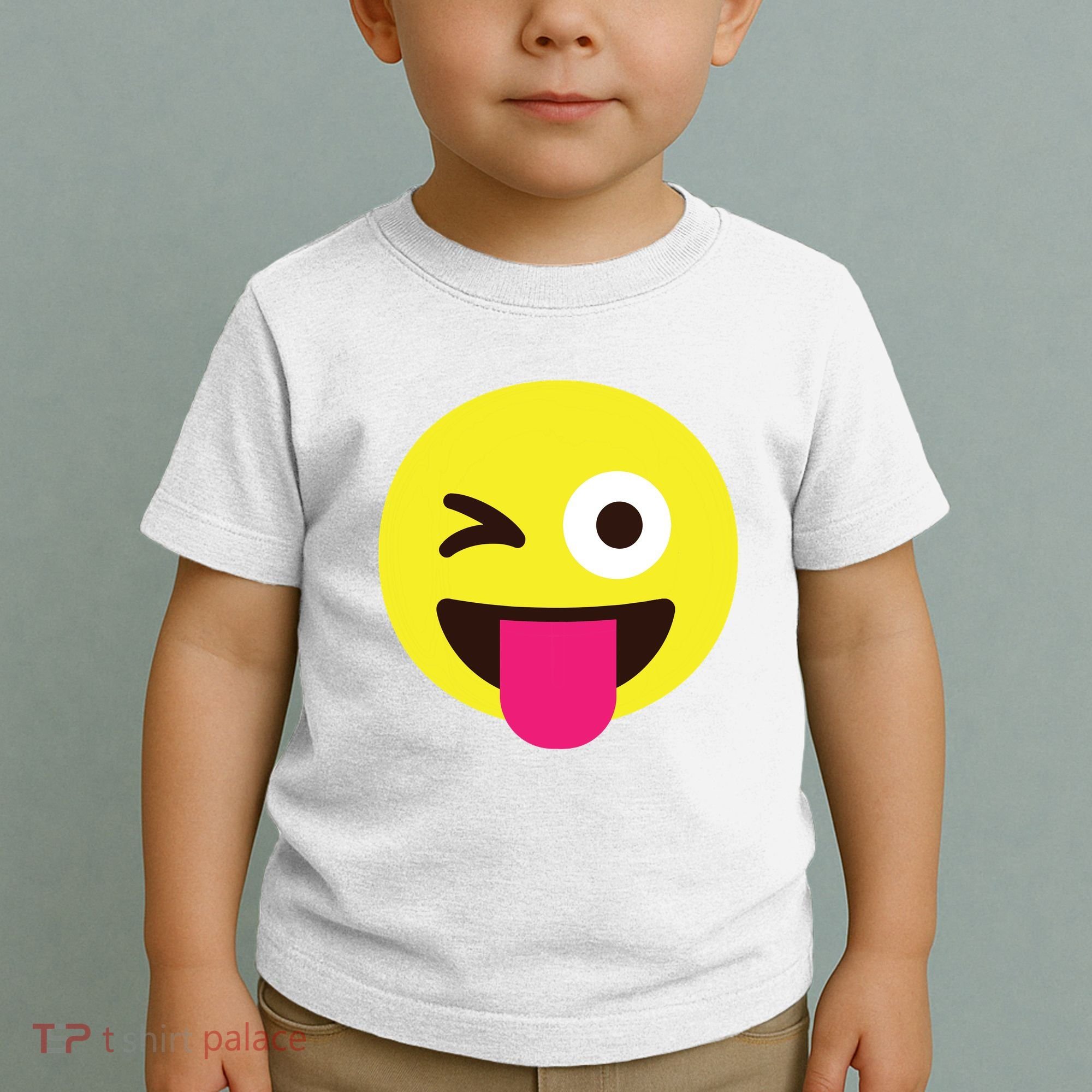 Emoticon Winking Face With Stuckout Tongue And Winking Eye Toddler T-Shirt