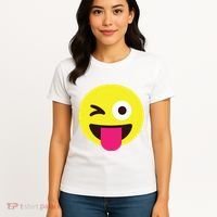 Emoticon Winking Face With Stuckout Tongue And Winking Eye Women's T-Shirt thumb 4
