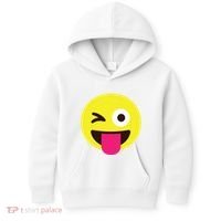 Emoticon Winking Face With Stuckout Tongue And Winking Eye Kids Hoodie thumb 0