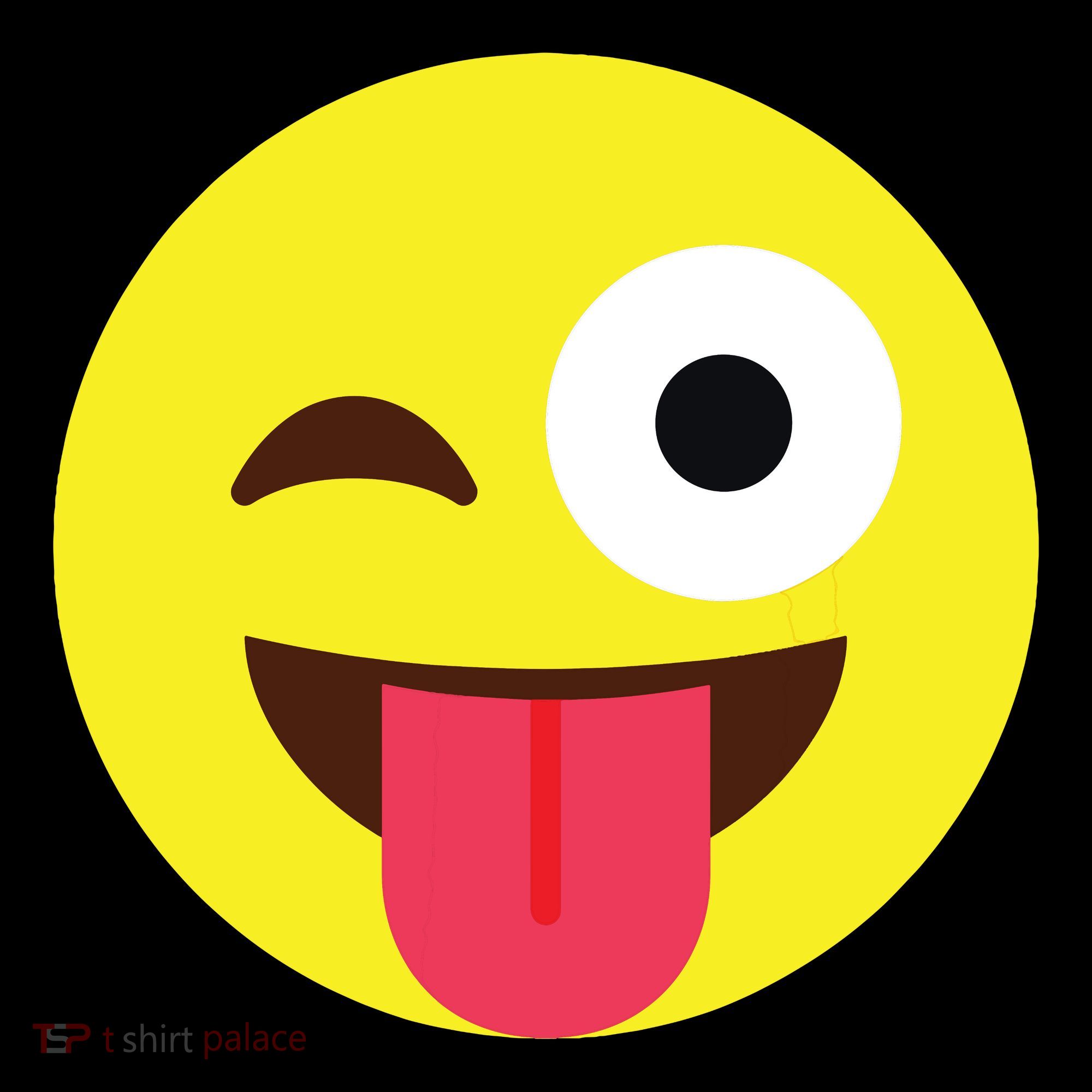 Emoticon Winking Face With Tongue Coaster