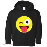 Emoticon Winking Face With Tongue Toddler Hoodie thumb 0