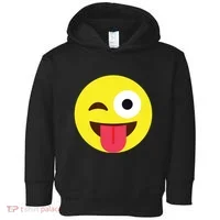Emoticon Winking Face With Tongue Toddler Hoodie thumb 0