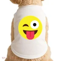 Emoticon Winking Face With Tongue Doggie Tank thumb 0