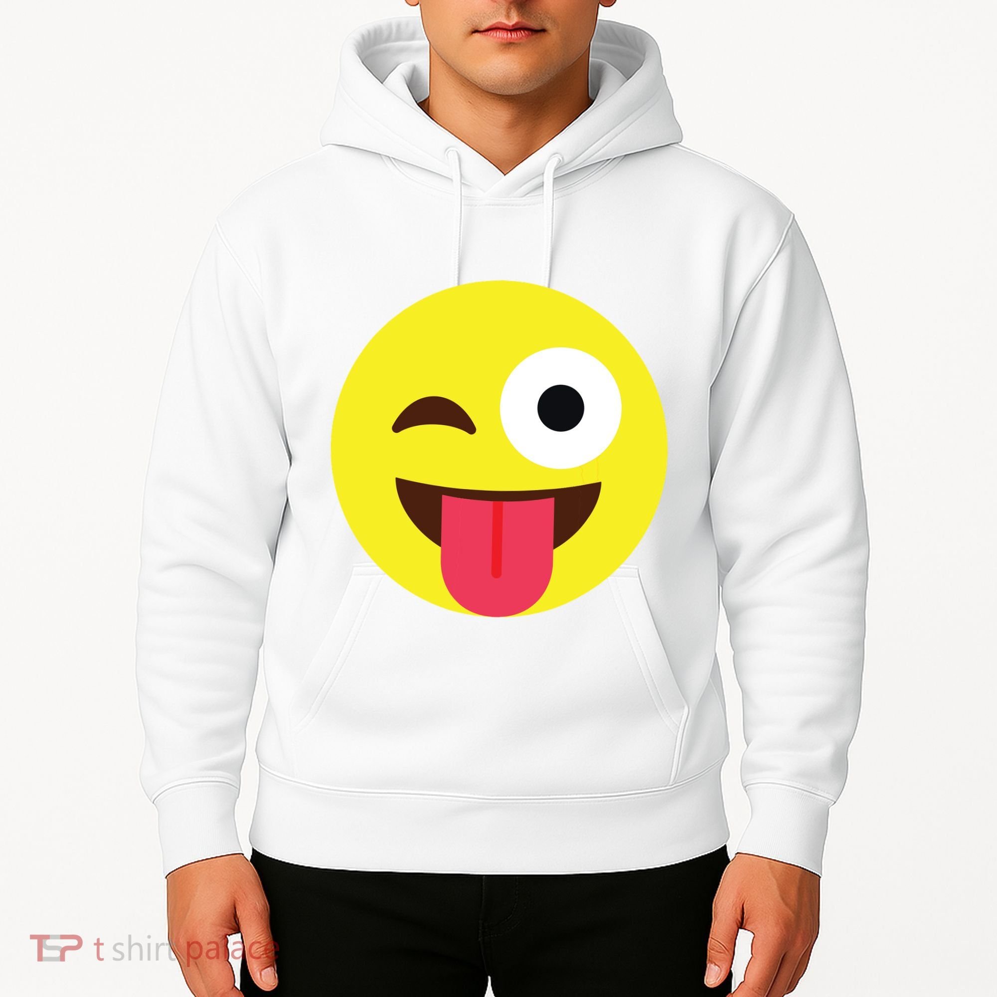 Emoticon Winking Face With Tongue Hoodie