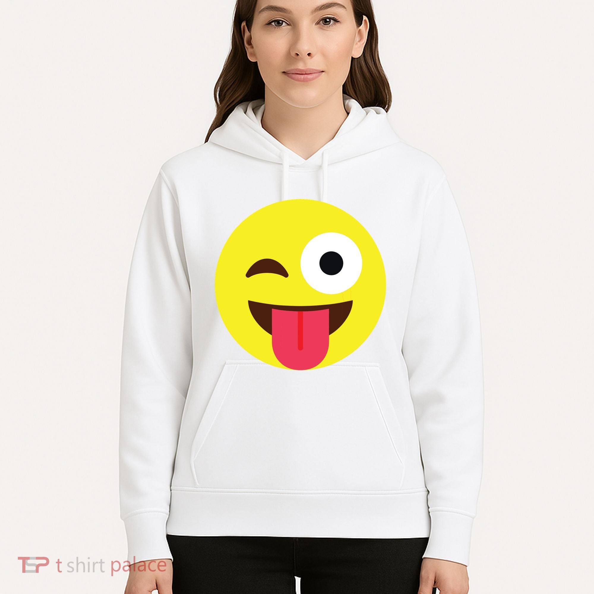 Emoticon Winking Face With Tongue Hoodie