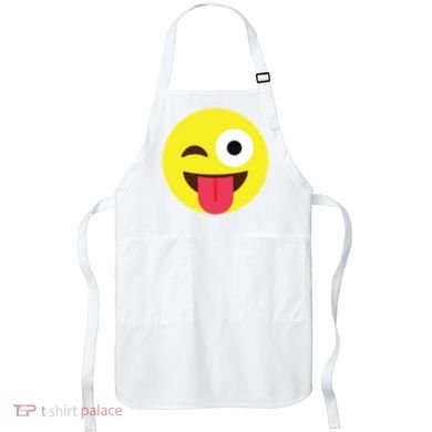 Emoticon Winking Face With Tongue Apron