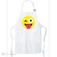Emoticon Winking Face With Tongue Apron thumb 0