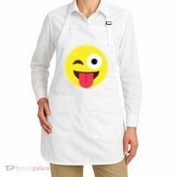 Emoticon Winking Face With Tongue Apron thumb 2