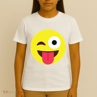 Emoticon Winking Face With Tongue T-Shirt thumb 4