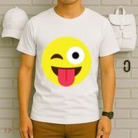 Emoticon Winking Face With Tongue T-Shirt thumb 6
