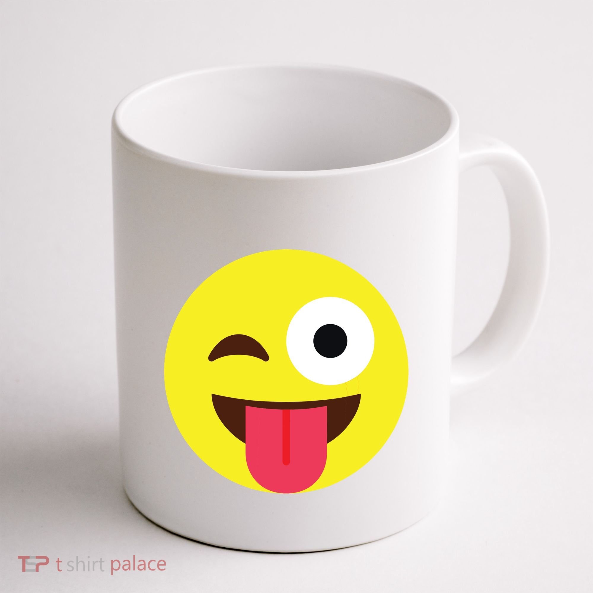 Emoticon Winking Face With Tongue Coffee Mug