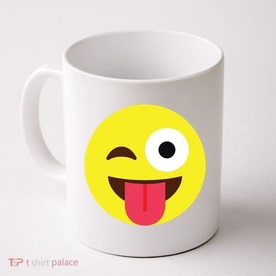 Emoticon Winking Face With Tongue Coffee Mug
