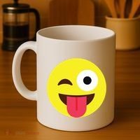 Emoticon Winking Face With Tongue Coffee Mug thumb 4