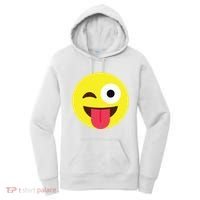 Emoticon Winking Face With Tongue Women's Hoodie thumb 0