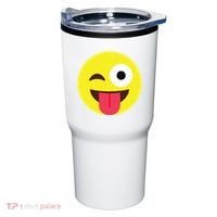 Emoticon Winking Face With Tongue Tumbler thumb 0