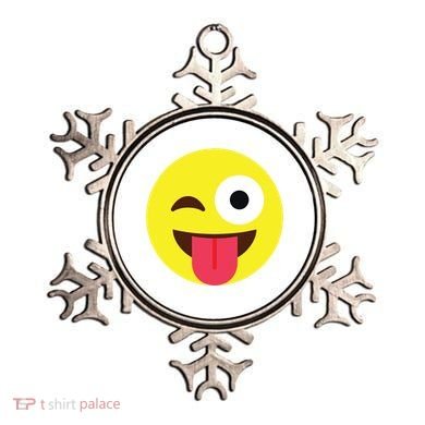 Emoticon Winking Face With Tongue Ornament