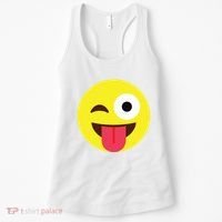 Emoticon Winking Face With Tongue Women's Tank Top thumb 0