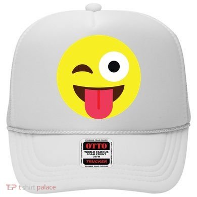 Emoticon Winking Face With Tongue Hat