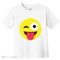 Emoticon Winking Face With Tongue Toddler T-Shirt thumb 0