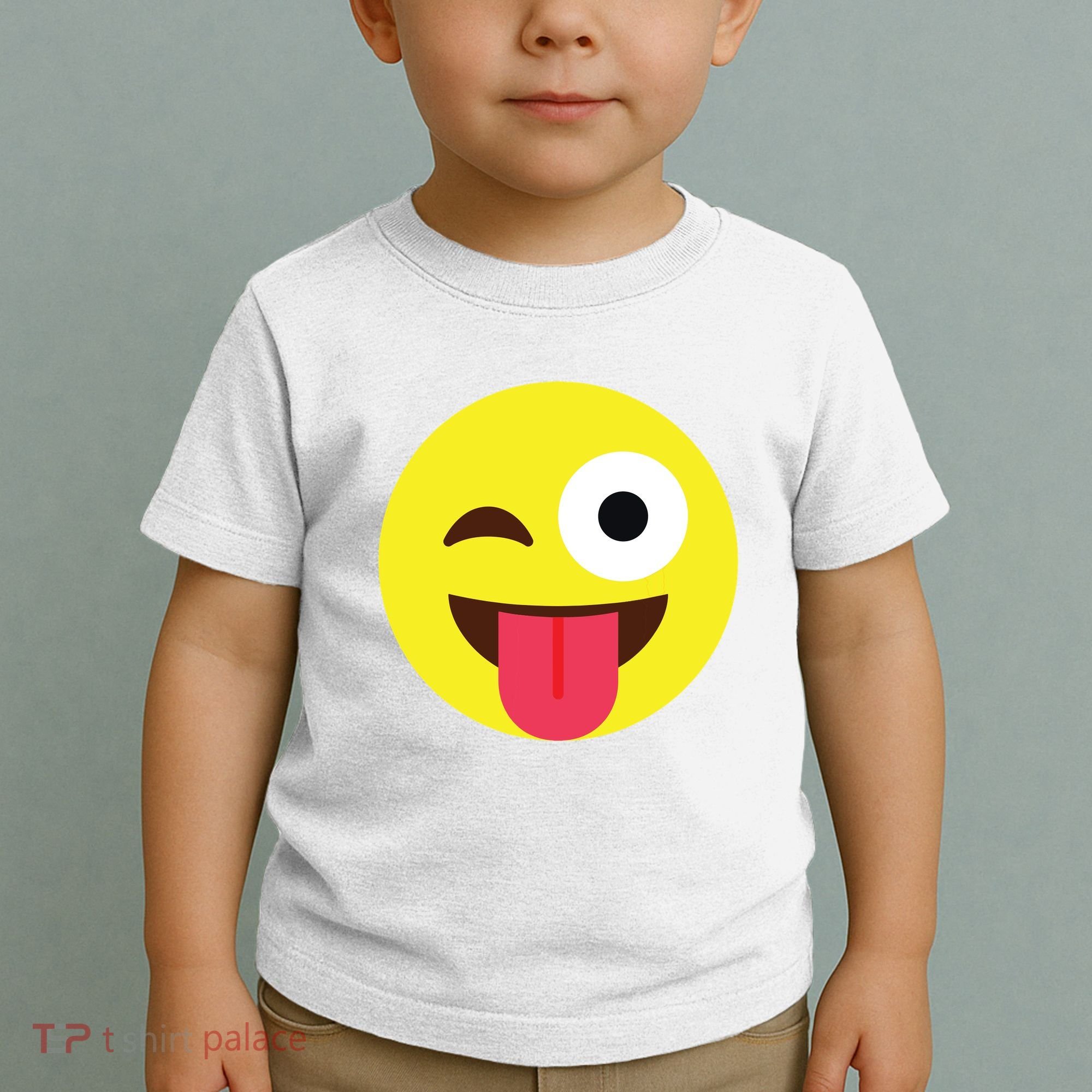 Emoticon Winking Face With Tongue Toddler T-Shirt