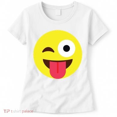 Emoticon Winking Face With Tongue Women's T-Shirt