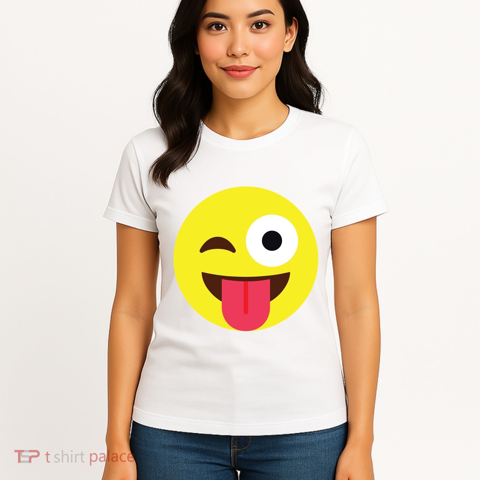 Emoticon Winking Face With Tongue Women's T-Shirt