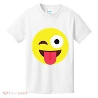Emoticon Winking Face With Tongue Kids T-Shirt thumb 0