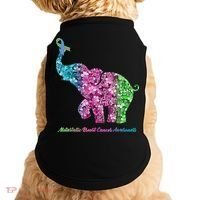 Elephant With Flower Metastatic Breast Cancer Awareness Doggie Tank thumb 0