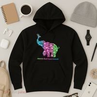 Elephant With Flower Metastatic Breast Cancer Awareness Hoodie thumb 3