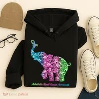 Elephant With Flower Metastatic Breast Cancer Awareness Hoodie thumb 4