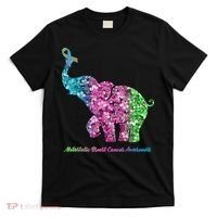 Elephant With Flower Metastatic Breast Cancer Awareness T-Shirt thumb 0