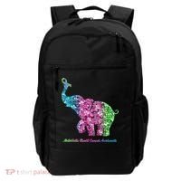 Elephant With Flower Metastatic Breast Cancer Awareness Backpack thumb 0