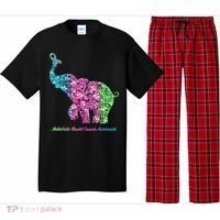 Elephant With Flower Metastatic Breast Cancer Awareness Pajama Set thumb 0