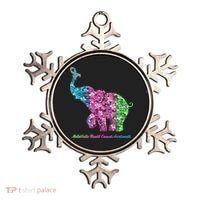 Elephant With Flower Metastatic Breast Cancer Awareness Ornament thumb 0