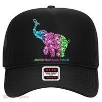 Elephant With Flower Metastatic Breast Cancer Awareness Hat thumb 0
