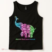 Elephant With Flower Metastatic Breast Cancer Awareness Tank Top thumb 2