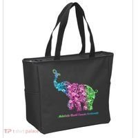 Elephant With Flower Metastatic Breast Cancer Awareness Tote Bag thumb 2