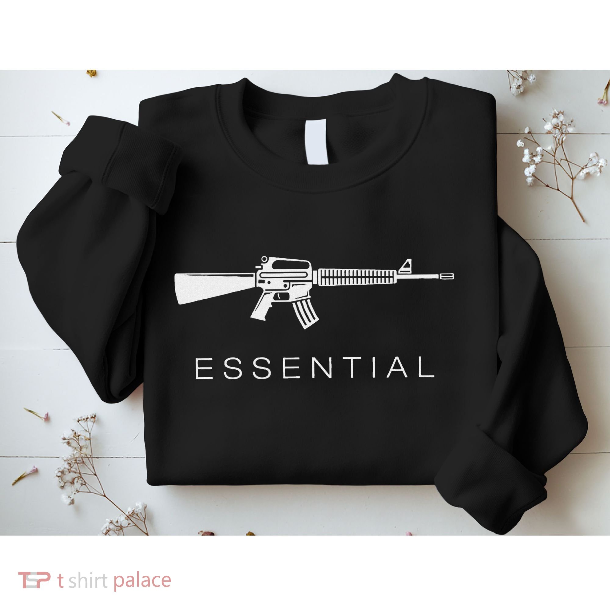 Essential Weapons Gun Ar 15 Assault Rifle Firearm Sweatshirt