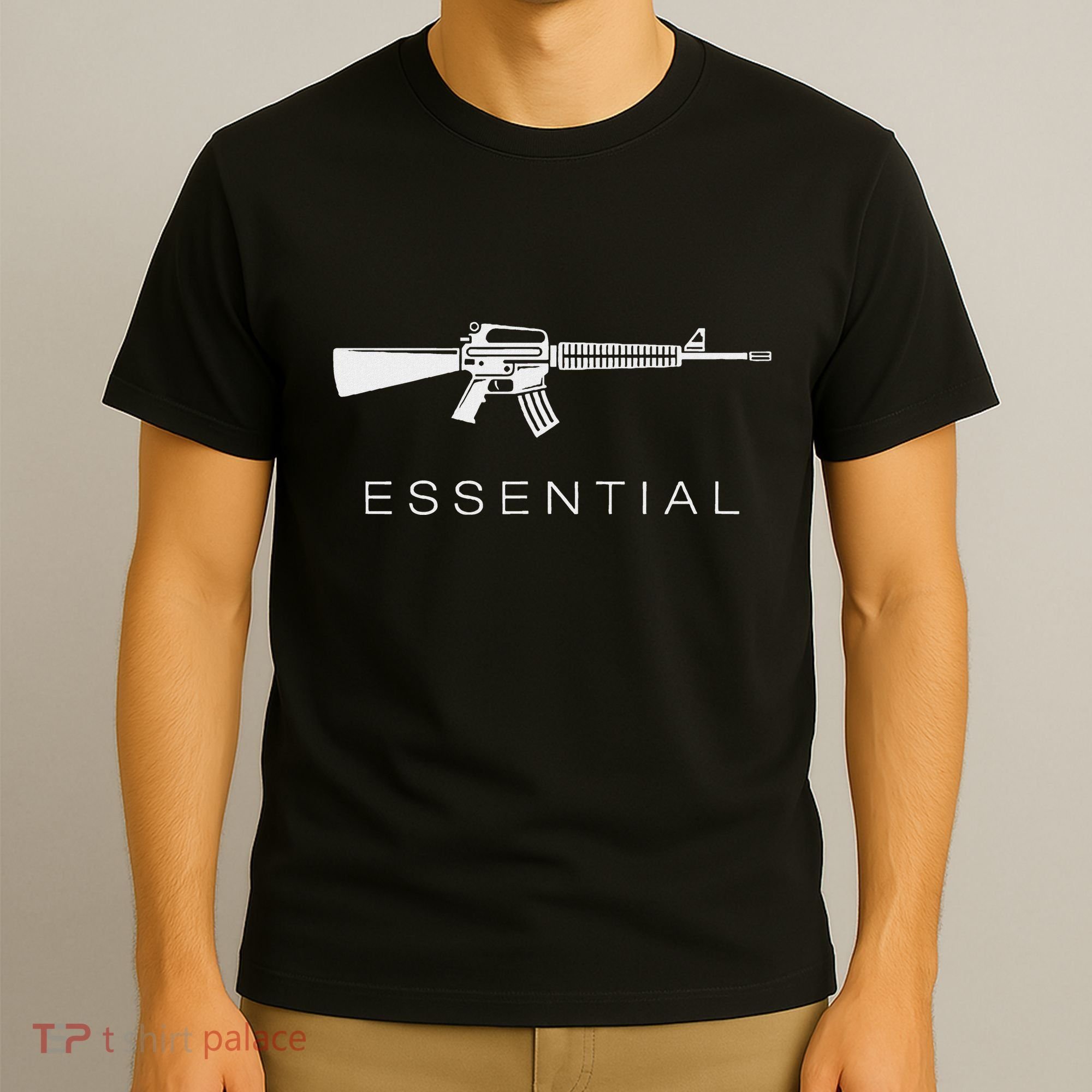 Essential Weapons Gun Ar 15 Assault Rifle Firearm T-Shirt